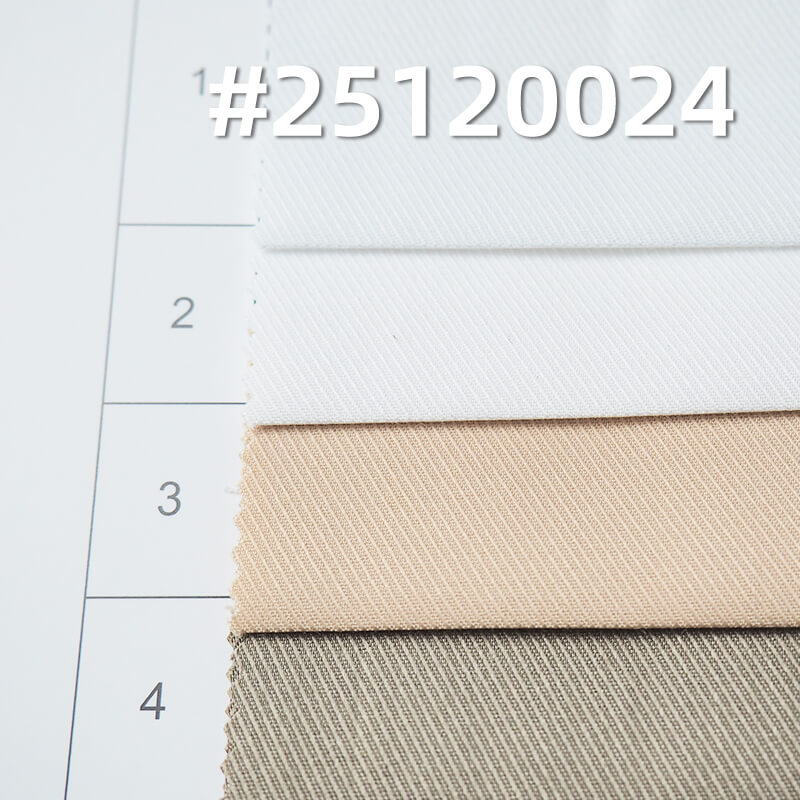 竹纖維彈力騎兵斜|140g/m2彈力染色布|襯衫 裙子 制服面料