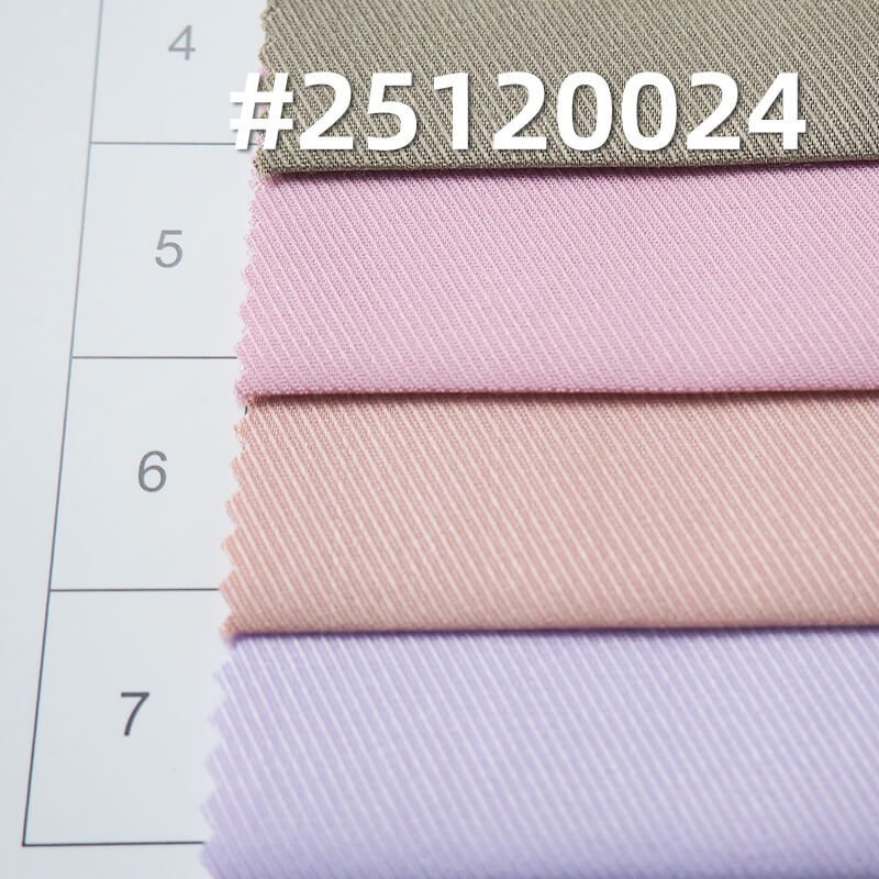 竹纖維彈力騎兵斜|140g/m2彈力染色布|襯衫 裙子 制服面料