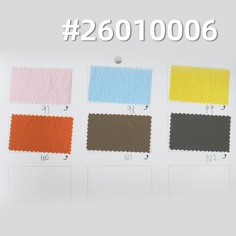 锦纶弹力露露皱|冰凉皱|110g/m2防水染色布|瞬间凉感|原纱抗UV100 |风衣 户外运动服 户外裤 防晒衣面料