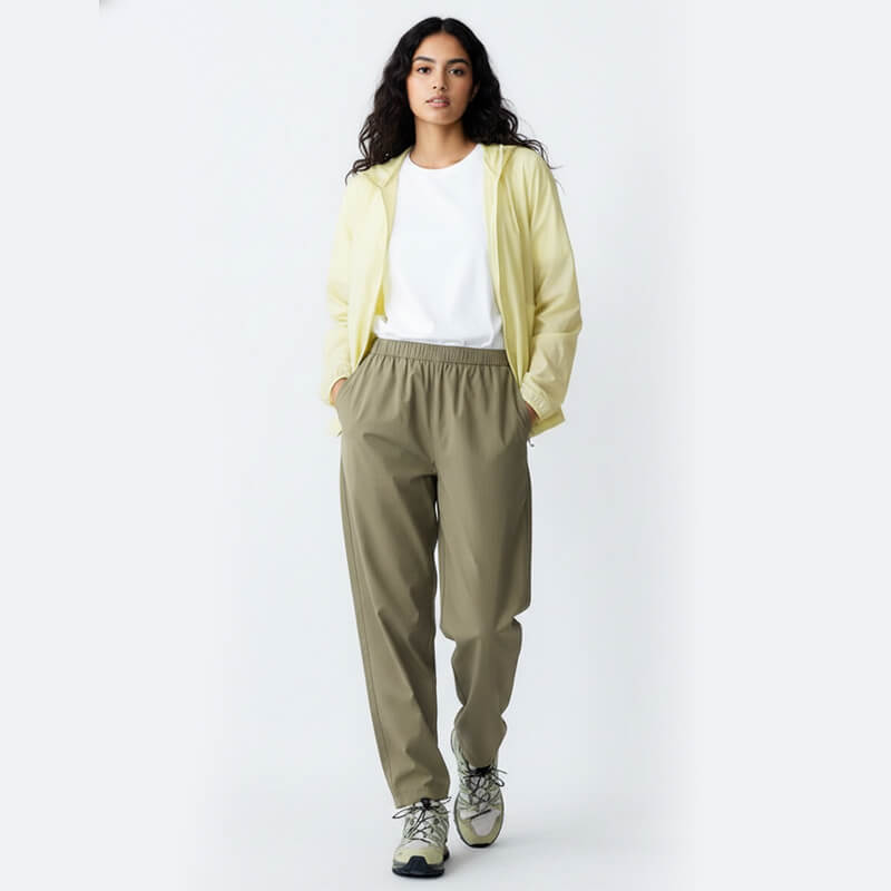 雙色露露皺|135g/m2彈力染色布|LULU皺感運動面料|戶外服 跑步 訓練服 休閑褲面料