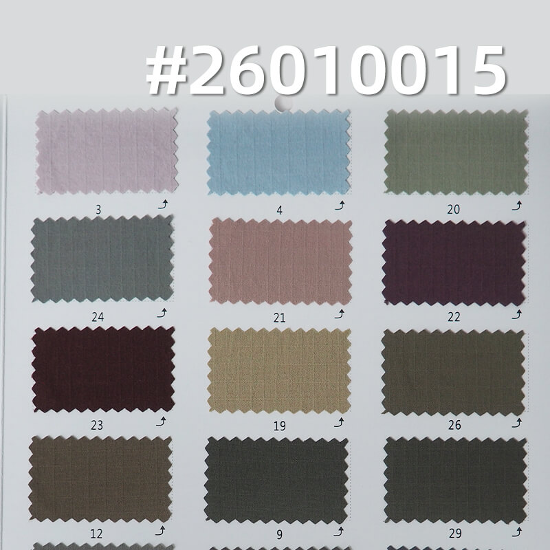 消光五分双线格|150g/m2锦纶弹力染色布|防水|瞬间凉感|户外服 风衣 户外裤 休闲裤面料