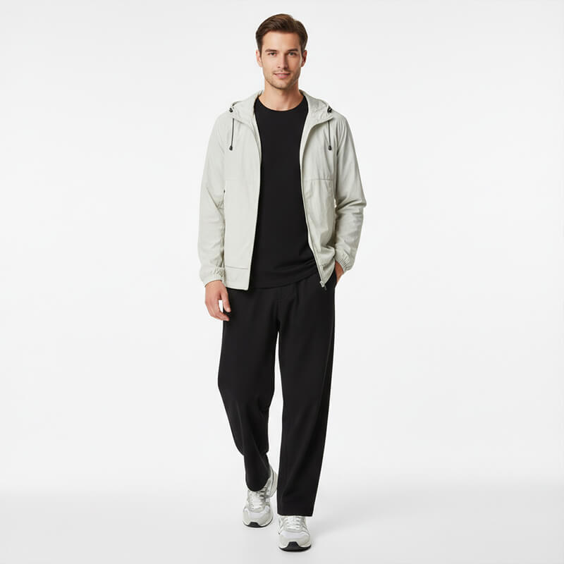 消光五分双线格|150g/m2锦纶弹力染色布|防水|瞬间凉感|户外服 风衣 户外裤 休闲裤面料