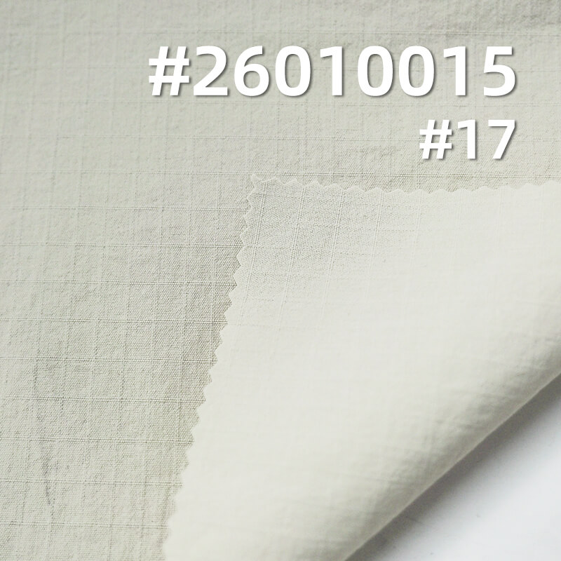 消光五分双线格|150g/m2锦纶弹力染色布|防水|瞬间凉感|户外服 风衣 户外裤 休闲裤面料