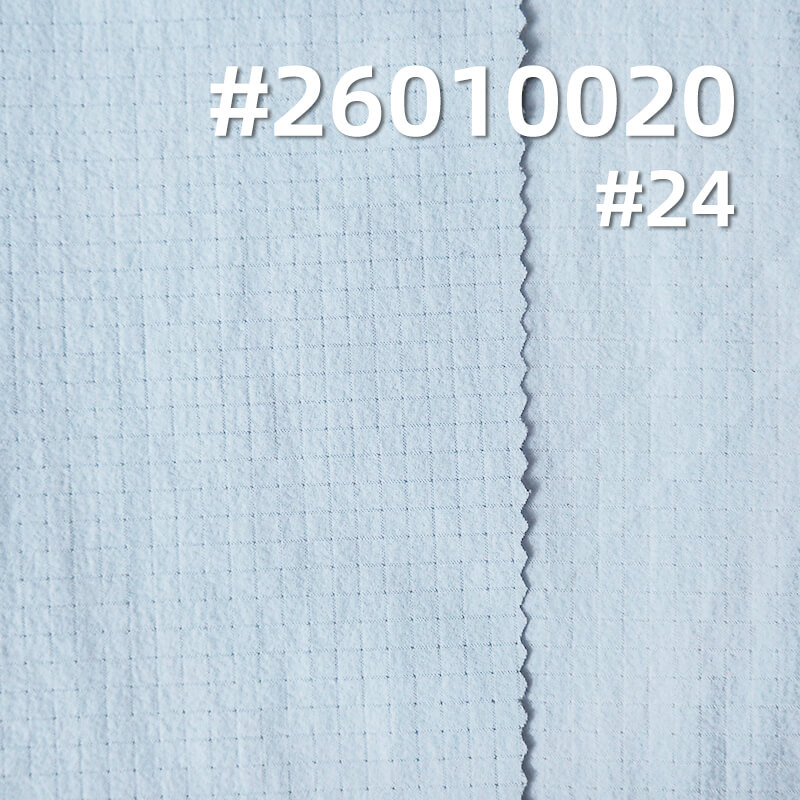 凉感泡泡皱|105g/m2锦纶弹力格子布(0.3cm*0.3cm)|瞬间凉感|吸湿快干|轻量户外服 速干衣 沙滩裤