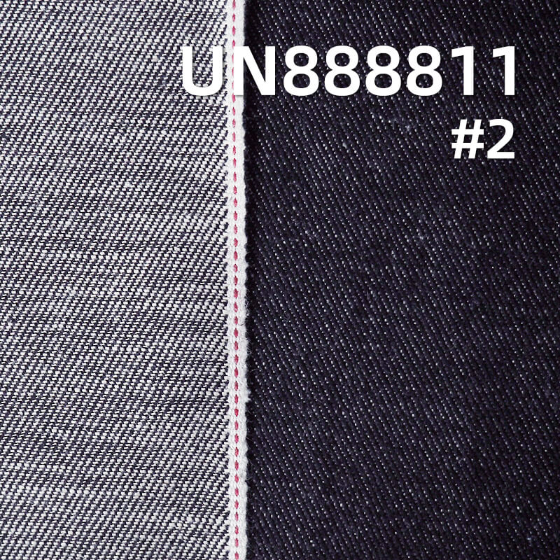 横竖竹节红边牛仔布|11.5安士(oz)梭织斜纹牛仔布|四片左斜|牛仔裤 牛仔裙 牛仔外套面料
