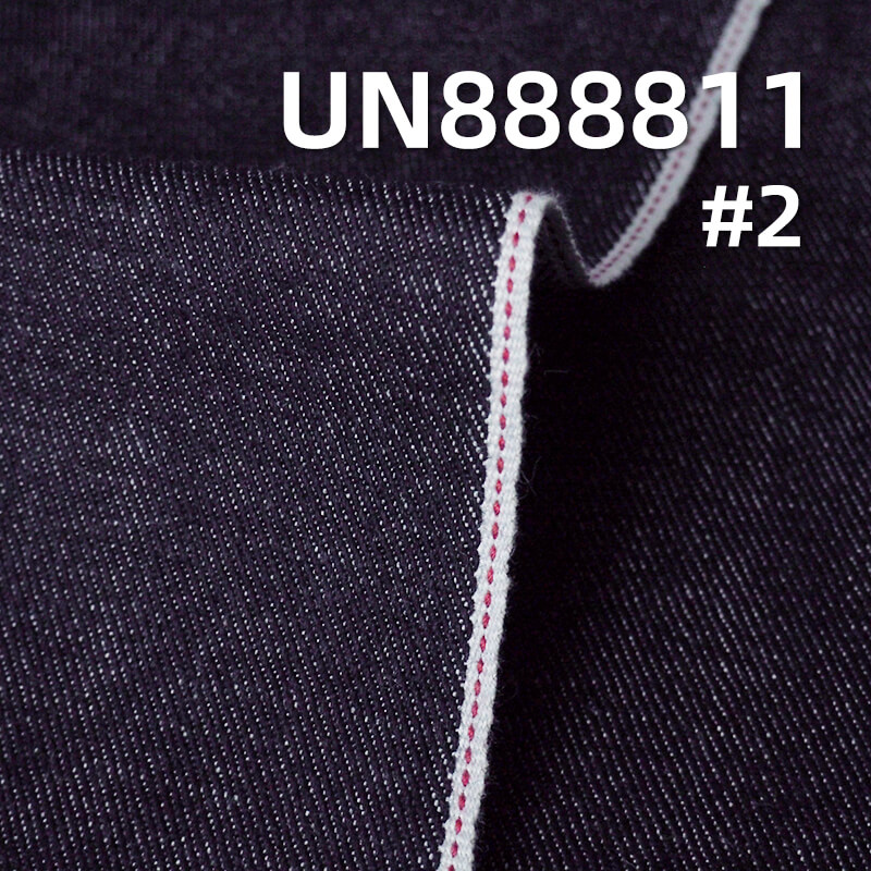 横竖竹节红边牛仔布|11.5安士(oz)梭织斜纹牛仔布|四片左斜|牛仔裤 牛仔裙 牛仔外套面料