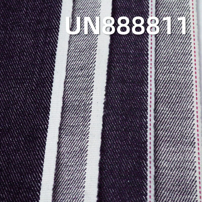 横竖竹节红边牛仔布|11.5安士(oz)梭织斜纹牛仔布|四片左斜|牛仔裤 牛仔裙 牛仔外套面料