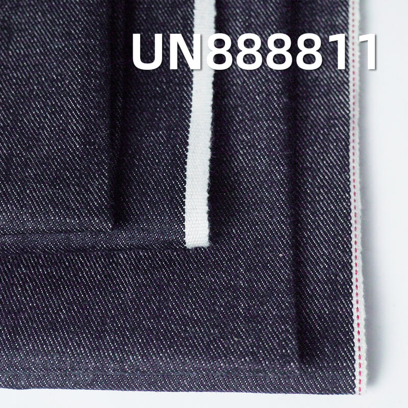 横竖竹节红边牛仔布|11.5安士(oz)梭织斜纹牛仔布|四片左斜|牛仔裤 牛仔裙 牛仔外套面料