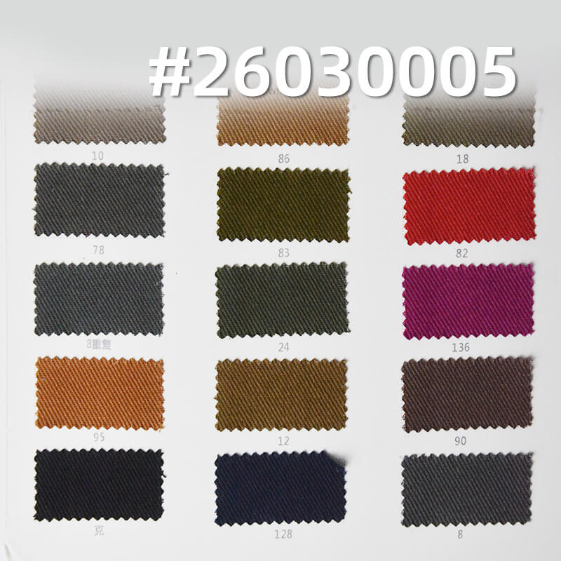 全棉纱卡|10*10加密斜纹纱卡|280g/m2纯棉砂洗面料|四片左斜|时尚工装外套 工装裤面料