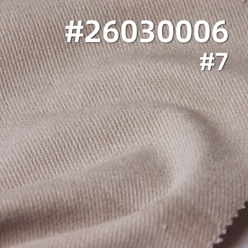 全棉斜纹10*10纱卡|280g/m2雪花绒底抓毛染色布|四片左斜|时尚工装外套 工装裤面料