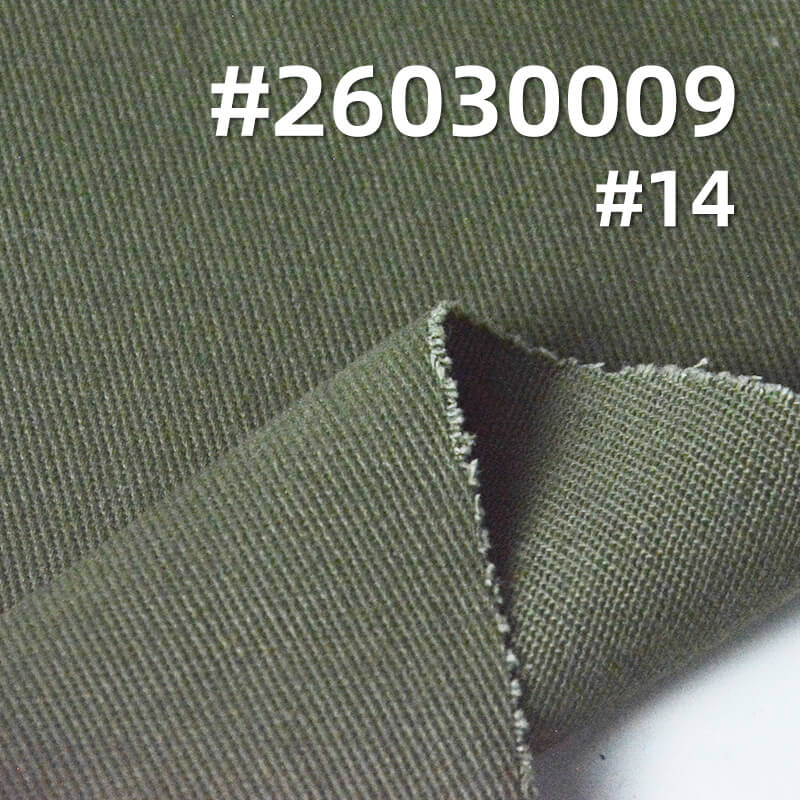 棉弹力染色布|10*10斜纹精梳磨毛布料|310g/m2弹力斜纹布|四片左斜|工装外套 工装裤 半身裙面料