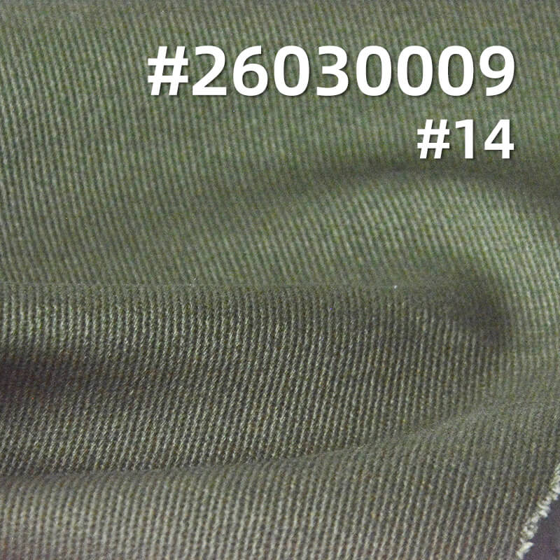 棉弹力染色布|10*10斜纹精梳磨毛布料|310g/m2弹力斜纹布|四片左斜|工装外套 工装裤 半身裙面料