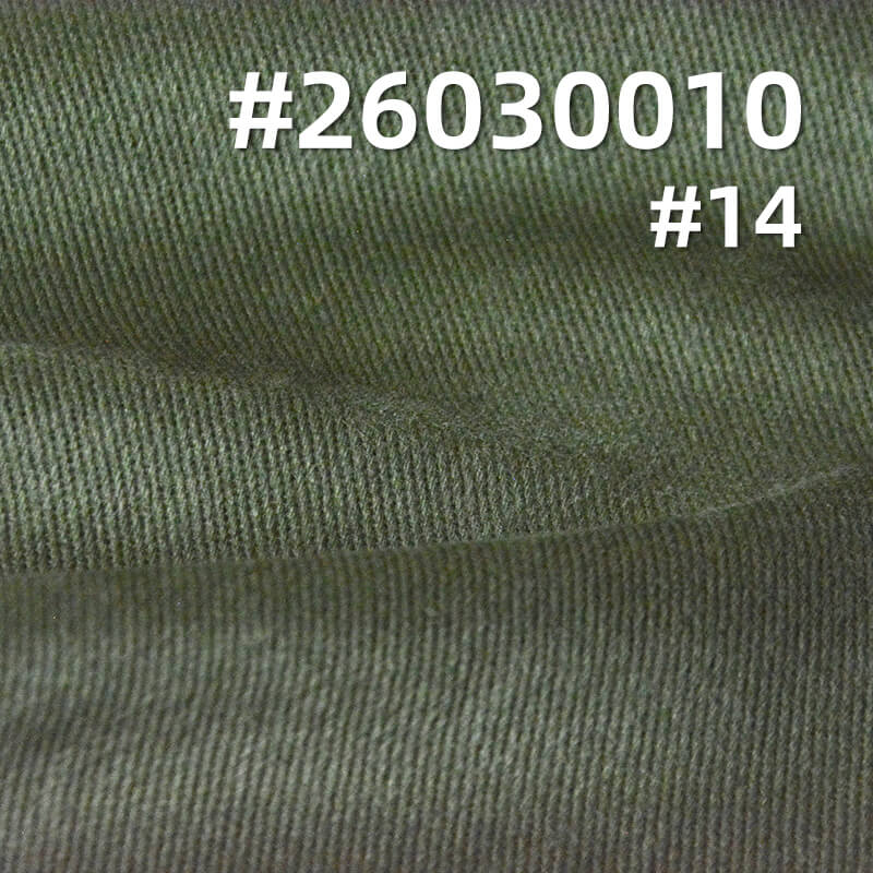 棉弹力染色布|10*10斜纹精梳雪花绒布料|310g/m2弹力斜纹布|四片左斜|工装外套 工装裤 半身裙面料