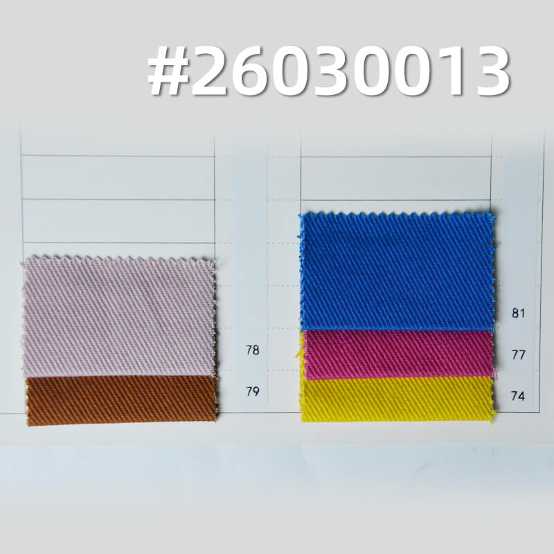 全棉精梳7*7斜纹布|370g/m2特厚砂洗棉布|四片左斜染色布|包袋 工装外套 夹克 工装裤面料