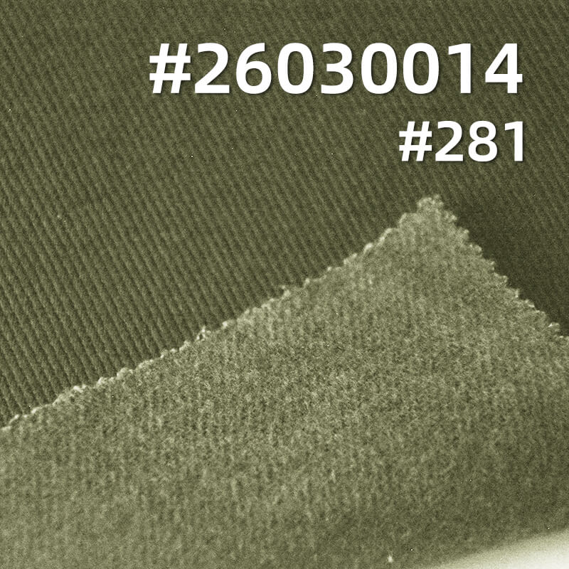 全棉加厚斜纹布|360g/m2四片左斜染色布|7*7足纱足密棉布|底抓毛|工装外套 夹克 工装裤面料