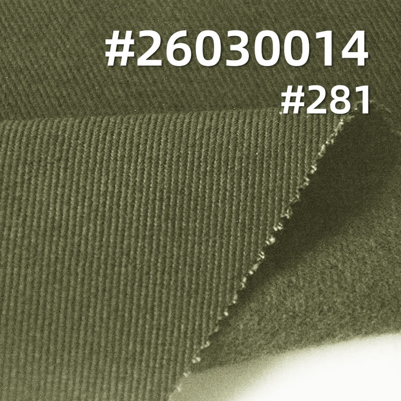 全棉加厚斜纹布|360g/m2四片左斜染色布|7*7足纱足密棉布|底抓毛|工装外套 夹克 工装裤面料