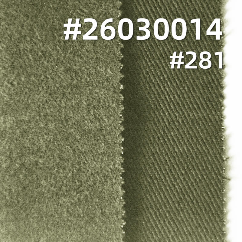 全棉加厚斜纹布|360g/m2四片左斜染色布|7*7足纱足密棉布|底抓毛|工装外套 夹克 工装裤面料