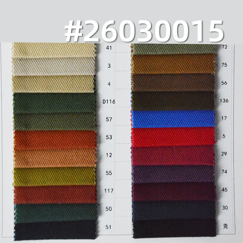 全棉加厚斜纹布|360g/m2四片左斜染色布|7*7足纱足密棉布|磨毛抓毛工艺|工装外套 夹克 工装裤面料