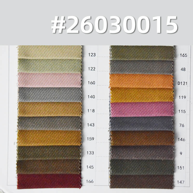 全棉加厚斜纹布|360g/m2四片左斜染色布|7*7足纱足密棉布|磨毛抓毛工艺|工装外套 夹克 工装裤面料