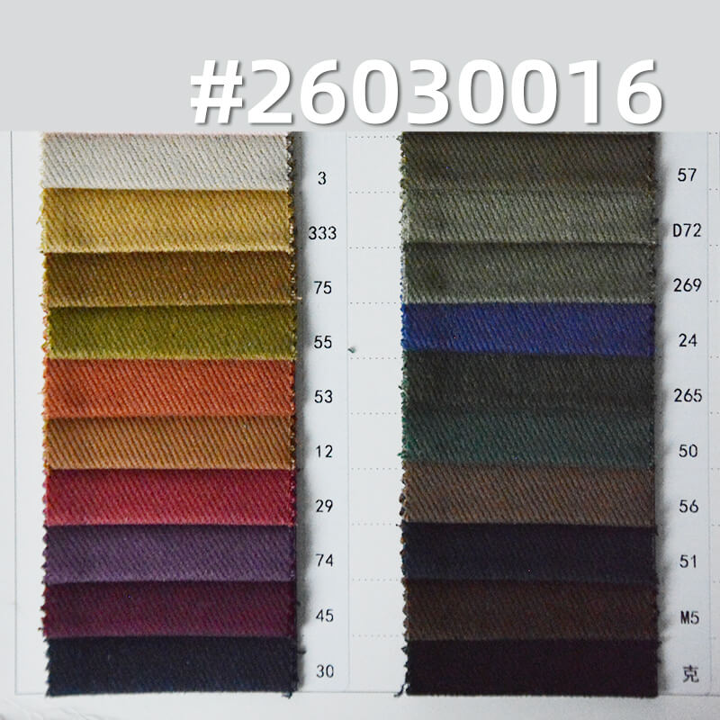 全棉7*7粗斜加密斜纹布|360g/m2四片左斜染色布|雪花绒|底抓毛|工装外套 工装裤面料