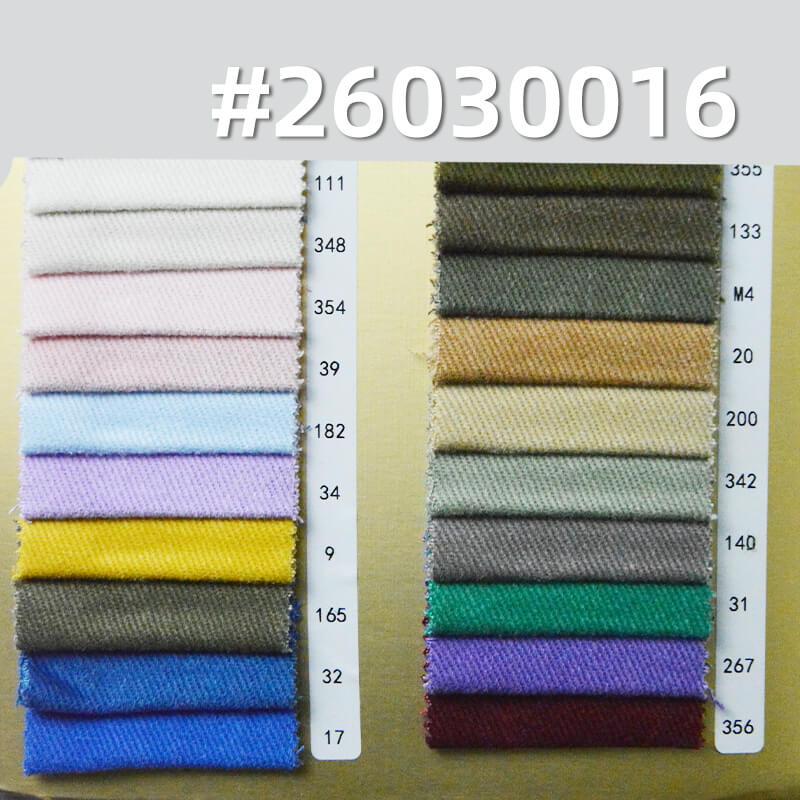 全棉7*7粗斜加密斜纹布|360g/m2四片左斜染色布|雪花绒|底抓毛|工装外套 工装裤面料