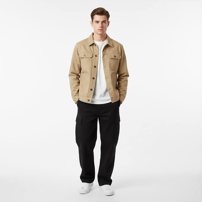 全棉7*7粗斜加密斜纹布|360g/m2四片左斜染色布|雪花绒|底抓毛|工装外套 工装裤面料