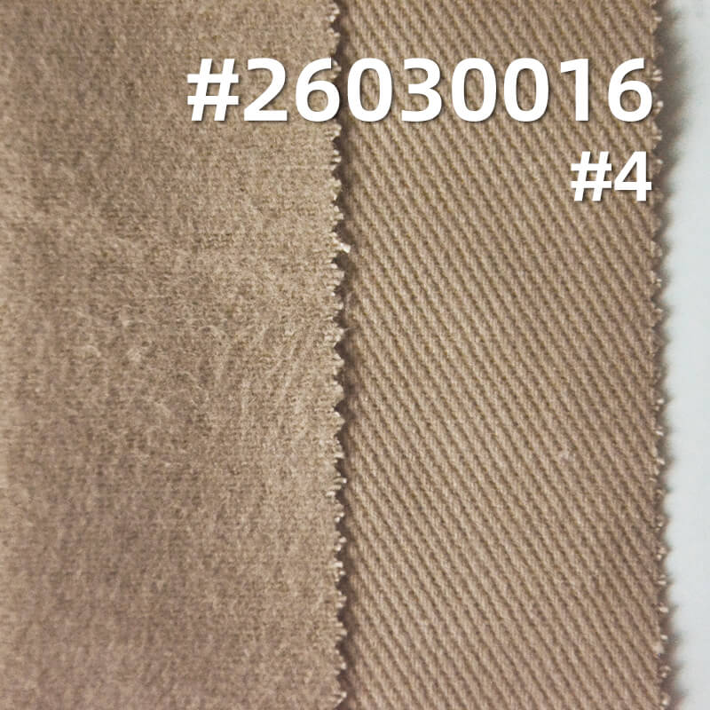 全棉7*7粗斜加密斜纹布|360g/m2四片左斜染色布|雪花绒|底抓毛|工装外套 工装裤面料