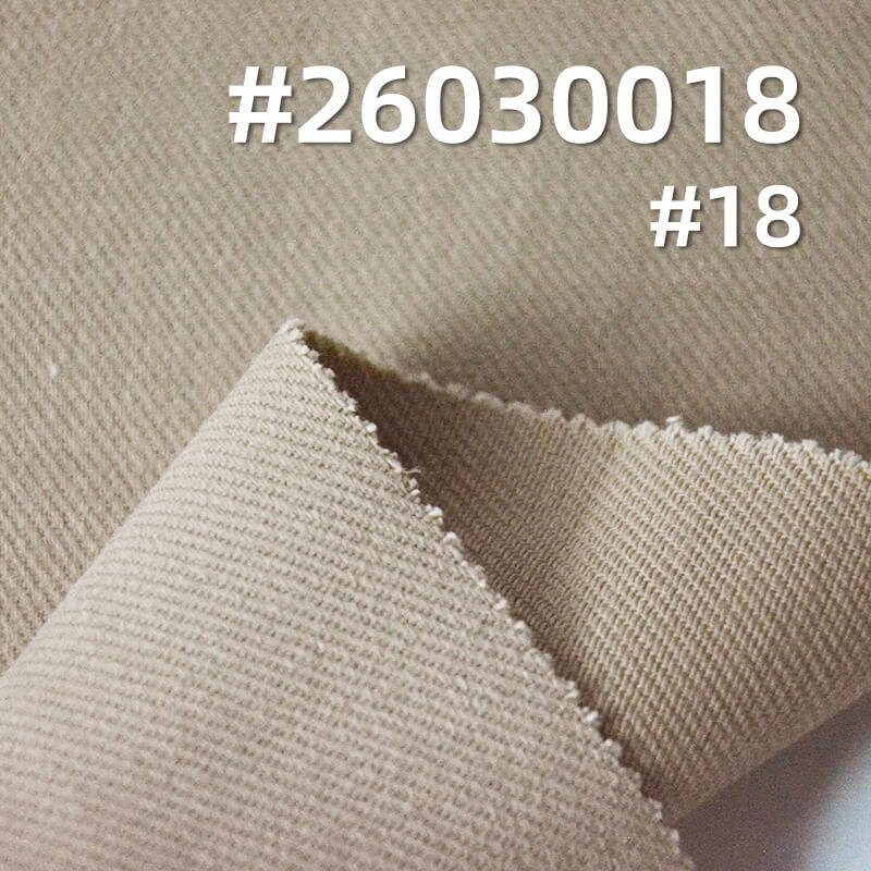 7支高弹赛络纺染色布|330g/m2棉弹力雪花绒|四片左斜|休闲外套 夹克 工装裤面料