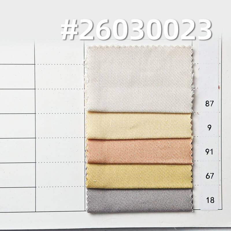 弹力雪花绒染色布|255g/m2棉弹斜纹布|21支赛络纺|四片右斜|工装外套 工装裤 裙子面料