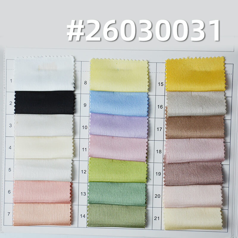 全涤醋酸爆裂缎|190g/m2聚酯纤维色丁布料|丝滑亮光缎面|女装衬衫 裙子 汉服 礼服面料