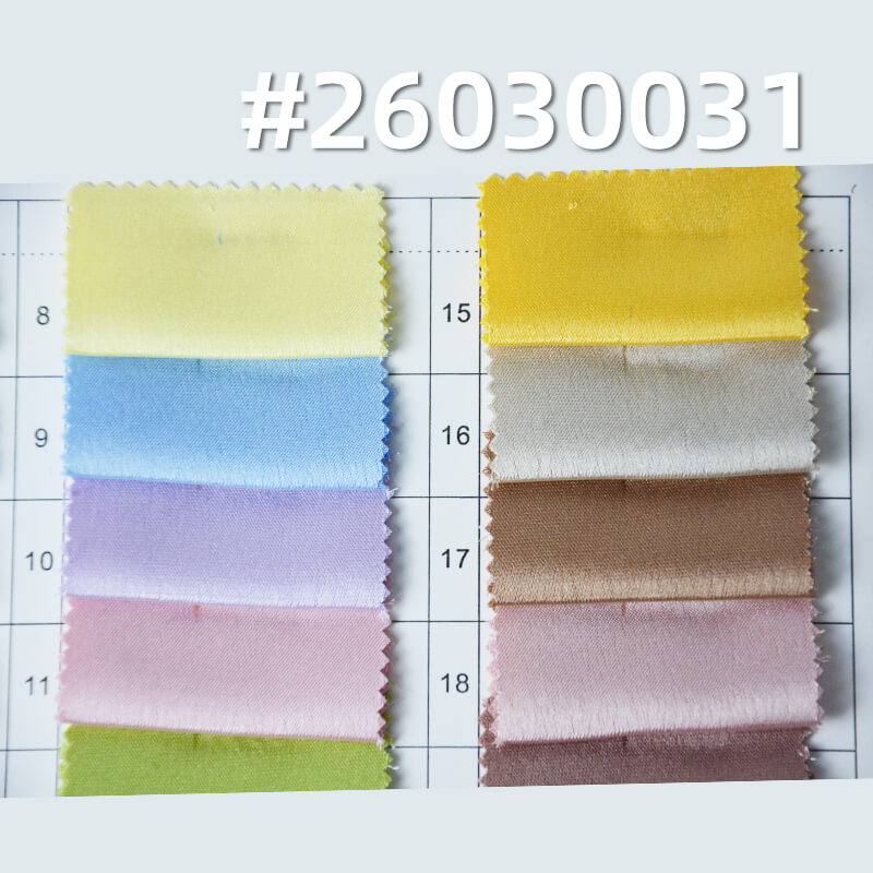 全涤醋酸爆裂缎|190g/m2聚酯纤维色丁布料|丝滑亮光缎面|女装衬衫 裙子 汉服 礼服面料