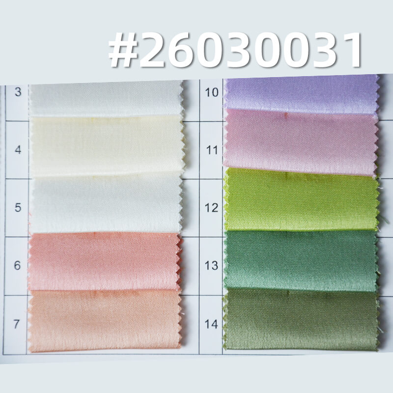 全涤醋酸爆裂缎|190g/m2聚酯纤维色丁布料|丝滑亮光缎面|女装衬衫 裙子 汉服 礼服面料