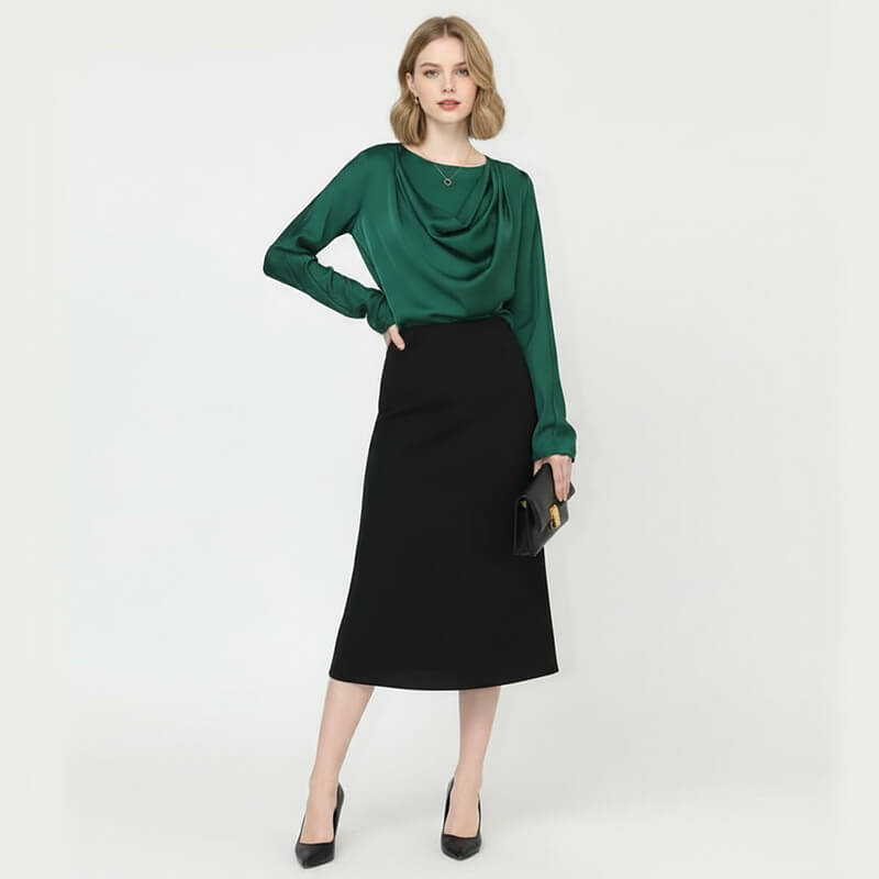 星光缎|柔美缎|170g/m2涤纶弹力色丁布|缎面女装 连衣裙 衬衫 汉服 礼服面料