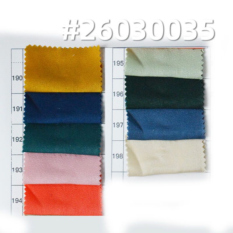 涤纶消光缎|醋酸绒|140g/m2绒感缎面色丁布|女装衬衫 裙子 礼服 汉服面料