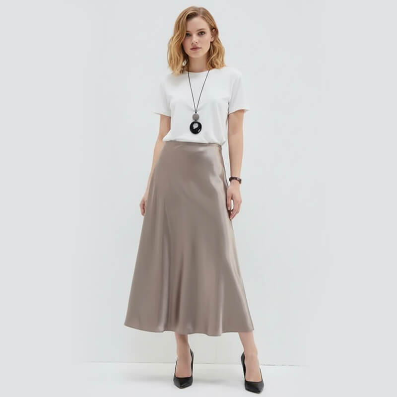 涤纶消光缎|醋酸绒|140g/m2绒感缎面色丁布|女装衬衫 裙子 礼服 汉服面料