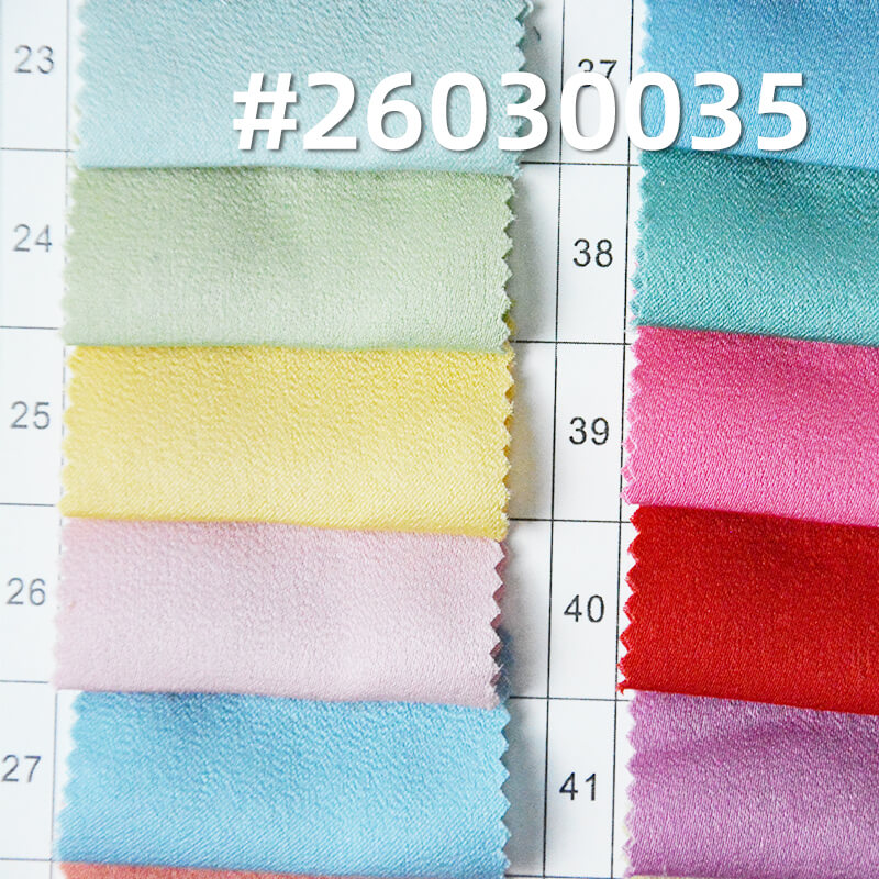 涤纶消光缎|醋酸绒|140g/m2绒感缎面色丁布|女装衬衫 裙子 礼服 汉服面料