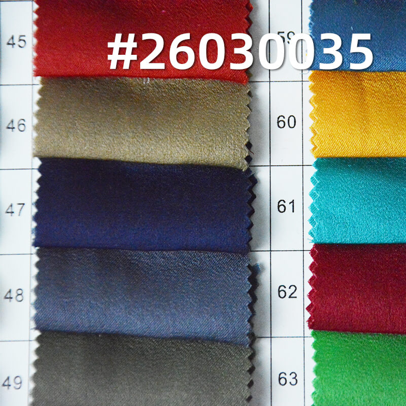 涤纶消光缎|醋酸绒|140g/m2绒感缎面色丁布|女装衬衫 裙子 礼服 汉服面料