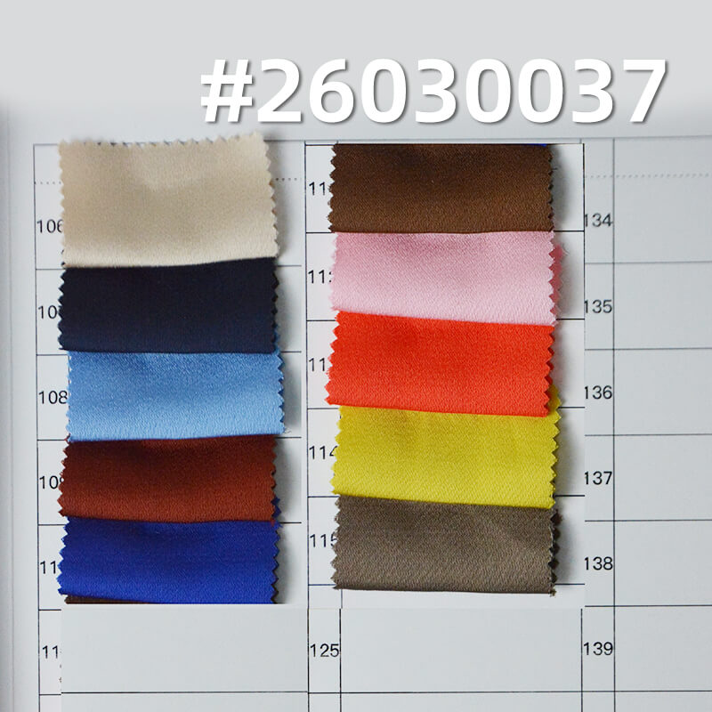 醋酸单面麻|145g/m2全涤色丁布|醋酸缎面布|女装衬衫 裙子 礼服面料