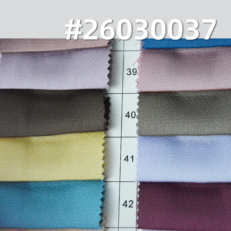 醋酸单面麻|145g/m2全涤色丁布|醋酸缎面布|女装衬衫 裙子 礼服面料