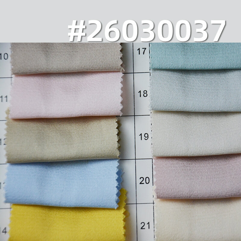 醋酸单面麻|145g/m2全涤色丁布|醋酸缎面布|女装衬衫 裙子 礼服面料