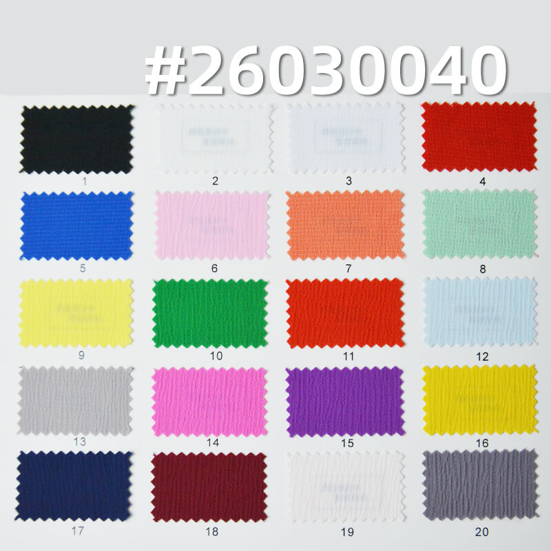 缎面千层皱(玉米皱)|150g/m2涤纶弹力色丁布|缎面垂感皱布|时尚衬衫 连衣裙 裤子 女装面料