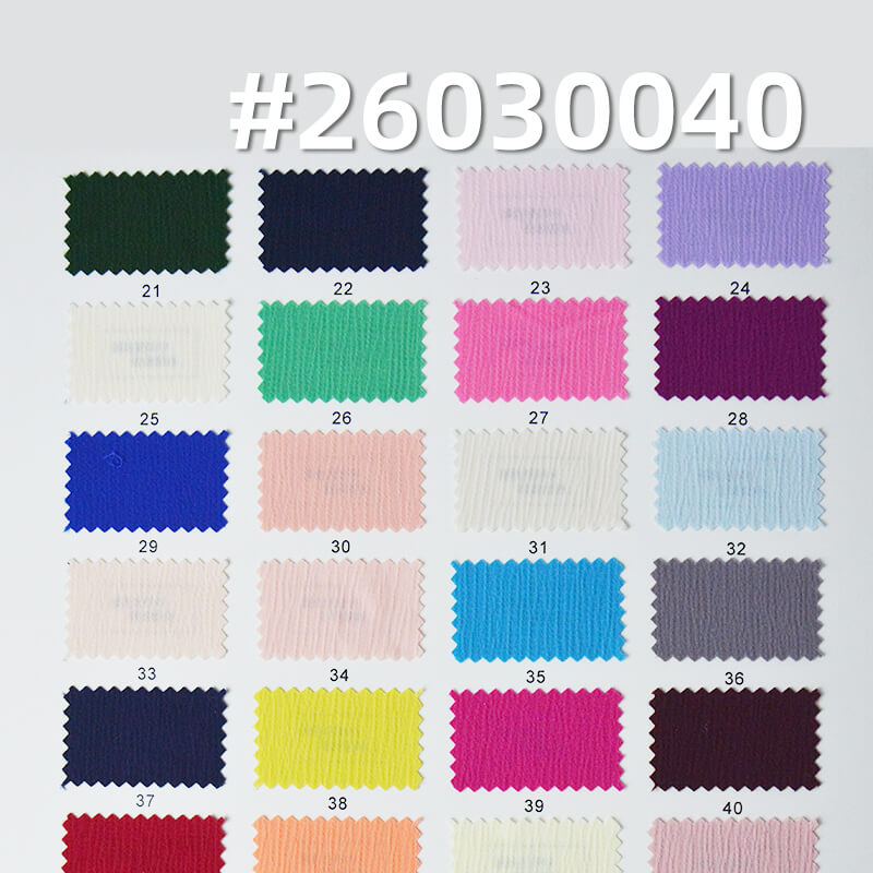 缎面千层皱(玉米皱)|150g/m2涤纶弹力色丁布|缎面垂感皱布|时尚衬衫 连衣裙 裤子 女装面料