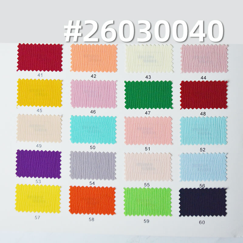 缎面千层皱(玉米皱)|150g/m2涤纶弹力色丁布|缎面垂感皱布|时尚衬衫 连衣裙 裤子 女装面料