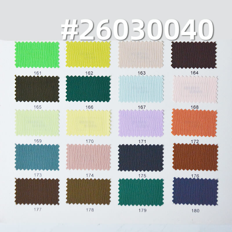 缎面千层皱(玉米皱)|150g/m2涤纶弹力色丁布|缎面垂感皱布|时尚衬衫 连衣裙 裤子 女装面料