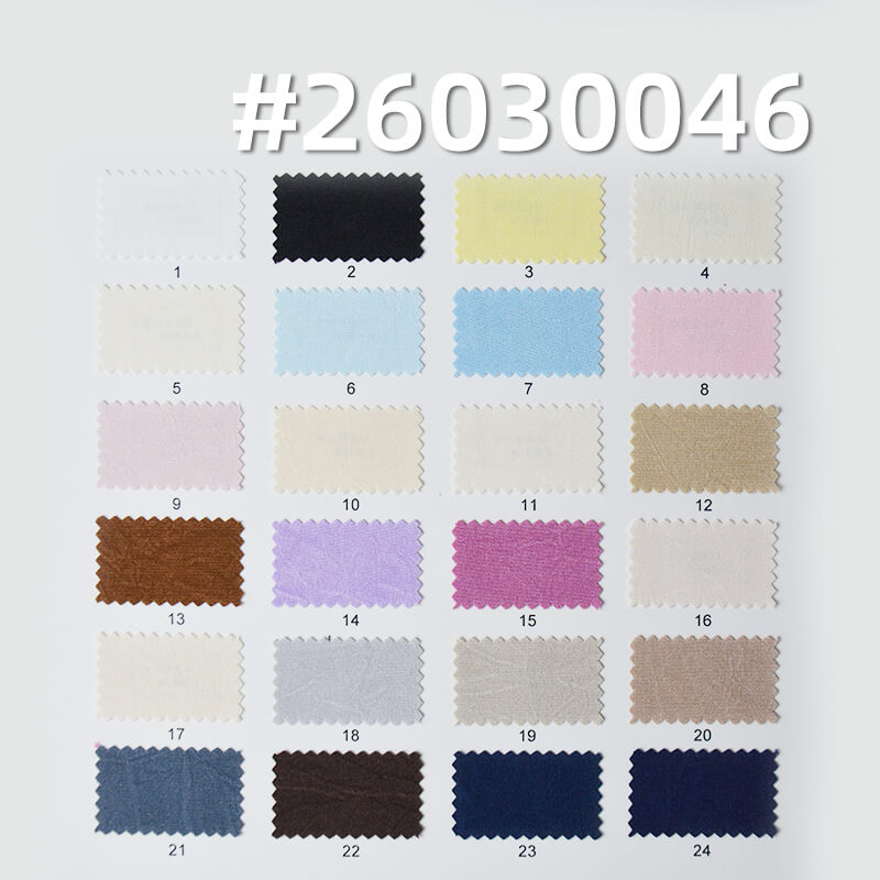 四面弹手抓花|120g/m2涤纶弹力皱布|平纹染色布|时尚女装 衬衫 裙子 休闲裤面料