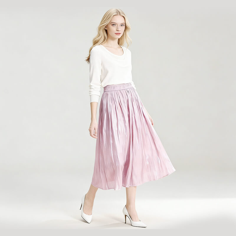 中亚皱色丁布|130g/m2亮光褶皱涤纶布|肌理感亮丝皱布|时尚女装 连衣裙 衬衫 礼服面料 中亚皱色丁布|130g/m2亮光褶皱涤纶布|肌理感亮丝皱布|时尚女装 连衣裙 衬衫 礼服面料