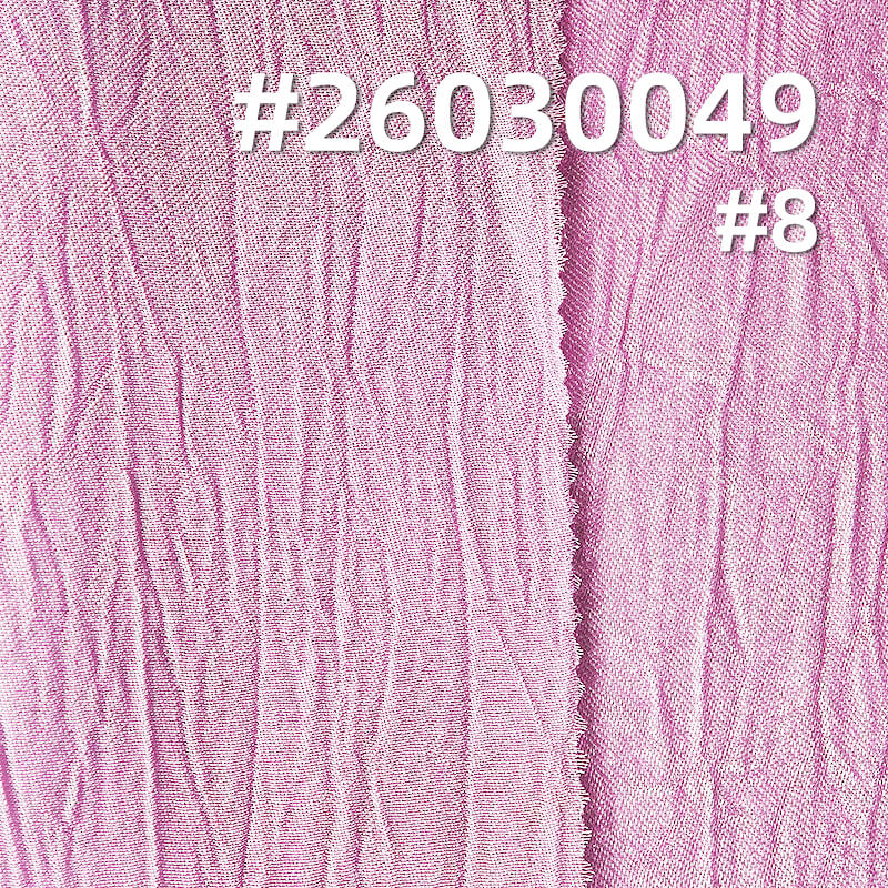 中亚皱色丁布|130g/m2亮光褶皱涤纶布|肌理感亮丝皱布|时尚女装 连衣裙 衬衫 礼服面料 中亚皱色丁布|130g/m2亮光褶皱涤纶布|肌理感亮丝皱布|时尚女装 连衣裙 衬衫 礼服面料