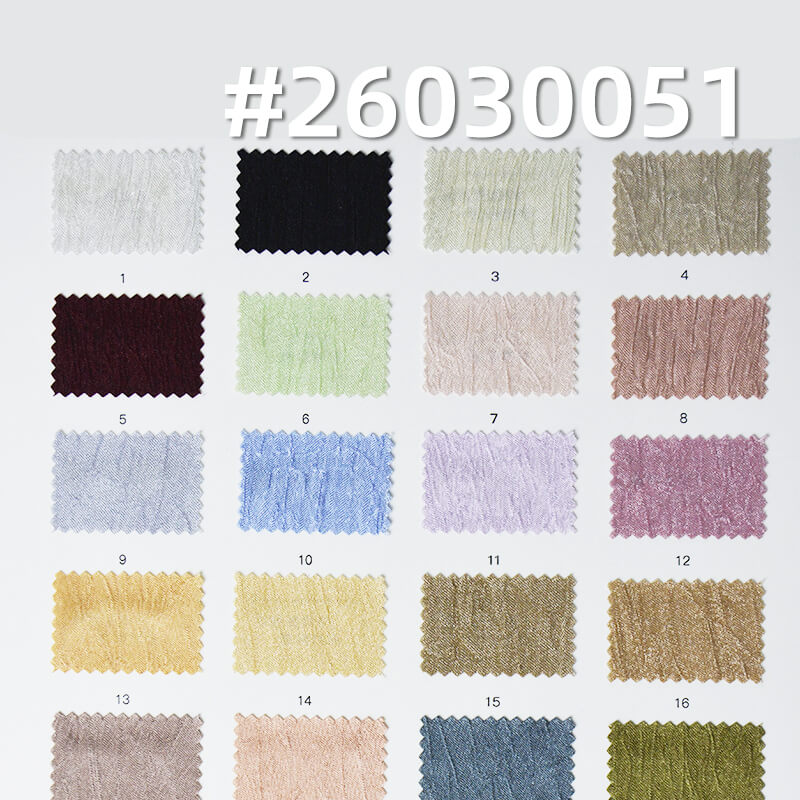 迪拜皱|130g/m2涤纶缎面色丁布|手抓花亮光皱布|时尚女装 连衣裙 婚纱 礼服面料