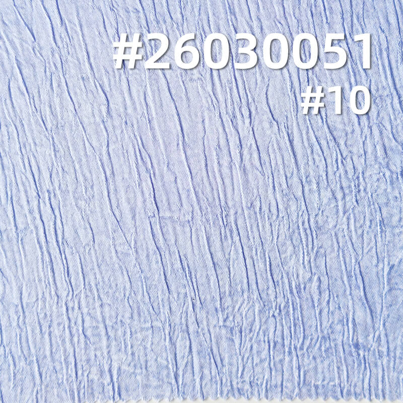 迪拜皱|130g/m2涤纶缎面色丁布|手抓花亮光皱布|时尚女装 连衣裙 婚纱 礼服面料