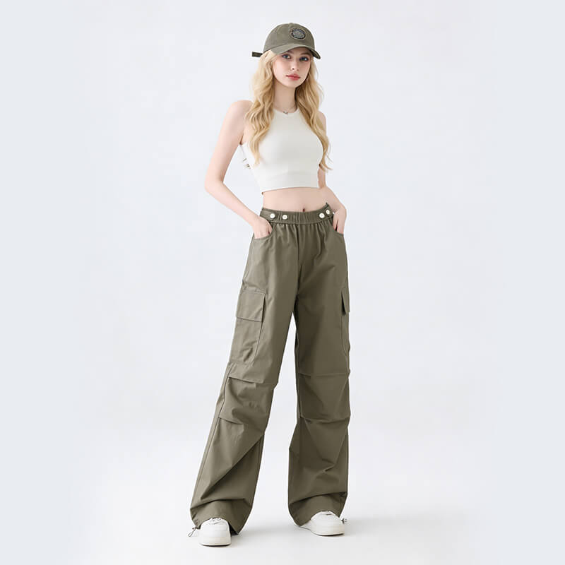 加厚免洗3/3斜纹布|280g/m2梭织涤纶双面斜|棉感抗皱保型|休闲裤 裙子 套装 时尚工装面料